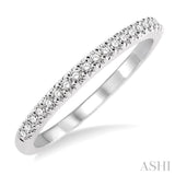 1/6 ctw Round Cut Diamond Wedding Band in 14K White Gold