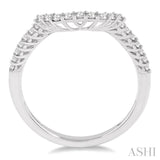 1/4 ctw Round Cut Diamond Wedding Band in 14K White Gold