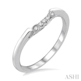 1/20 ctw Round Cut Diamond Wedding Band in 14K White Gold