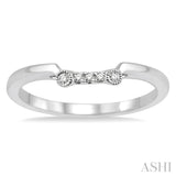 1/20 ctw Round Cut Diamond Wedding Band in 14K White Gold