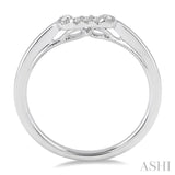 1/20 ctw Round Cut Diamond Wedding Band in 14K White Gold