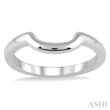 Shadow Wedding Band in 14K White Gold