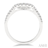 1/5 ctw Round Cut Diamond Wedding Band in 14K White Gold