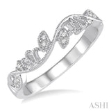 1/20 ctw Round Diamond Wedding Band in 14K White Gold