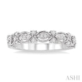 1/6 ctw Round Diamond Wedding Band with in 14K White Gold