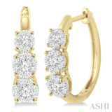 Past Present & Future Lovebright Diamond Hoop Earrings