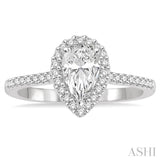 Pear Shape Diamond Engagement Ring