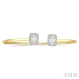 Fusion Diamond Open Cuff Bangle