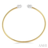 Fusion Diamond Open Cuff Bangle