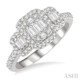 Past Present & Future Fusion Diamond Ring