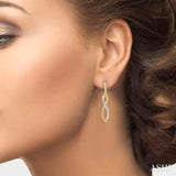 Infinity Shape Diamond Fashion Long Earrings