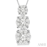 Past Present & Future Lovebright Diamond Pendant