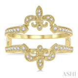 Fleur De Lis Diamond Insert Ring