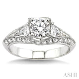 Semi-Mount Diamond Engagement Ring