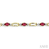 Gemstone & Diamond Bracelet