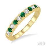 11 Stone Gemstone & Diamond Wedding Band