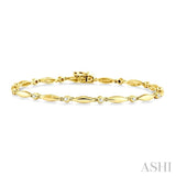 Boat Shape Diamond Bracelet