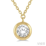 Bezel Set Diamond Necklace